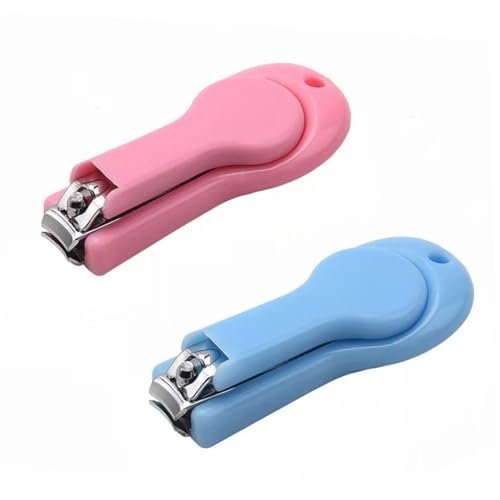 XUJINCN Baby Nagelknipser im 2er-Pack – Nagelknipser für Babys Finger und Zehen – Blau und Pink – Ideal für Säuglinge, Kleinkinder und Kinder