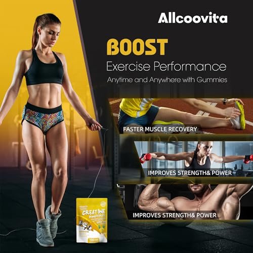 NSF-zertifizierte Creatine Gummibärchen – Creatin Monohydrat Gummies 5000 mg für Männer & Frauen – 120 Gummies, fortschrittliche Formel, Muskelkraft, Muskelaufbau, Energie-Boost, Pre-Workout-Ergänzung – Ananas