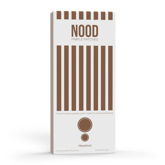 Meiiyo NOOD Pimple Patch – Hautfarbene, ultra-dünne & atmungsaktive Hydrokolloid-Pflaster | Dezente Pickelabdeckung & schnelle Heilung | 20 Patches in 2 Größen (Haselnuss)