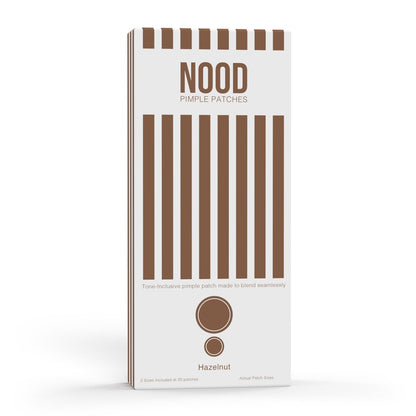 Meiiyo NOOD Pimple Patch – Hautfarbene, ultra-dünne & atmungsaktive Hydrokolloid-Pflaster | Dezente Pickelabdeckung & schnelle Heilung | 20 Patches in 2 Größen (Haselnuss)