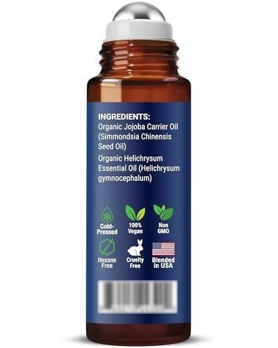 Bio Helichrysum Ätherisches Öl Roll-On 10 ml – Natürliche Aromatherapie für Hautpflege, Entspannung, Stressabbau & tägliches Wohlbefinden – Nexon Botanics