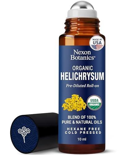 Bio Helichrysum Ätherisches Öl Roll-On 10 ml – Natürliche Aromatherapie für Hautpflege, Entspannung, Stressabbau & tägliches Wohlbefinden – Nexon Botanics