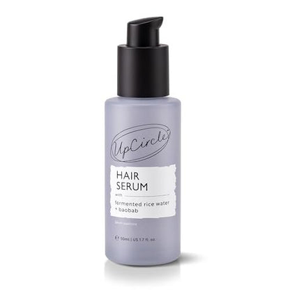 UPCIRCLE Haar Serum 50ml – Hydratisiert + Glättet mit fermentiertem Reiswasser, UV-Schutz + Baobab pflegt und nährt – Vegan + Tierversuchsfrei
