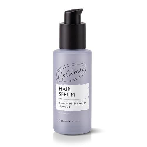 UPCIRCLE Haar Serum 50ml – Hydratisiert + Glättet mit fermentiertem Reiswasser, UV-Schutz + Baobab pflegt und nährt – Vegan + Tierversuchsfrei