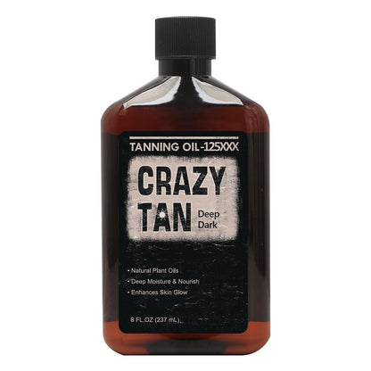 Crazytan Bräunungsöl 125xxx 237ml Tiefe Dunkle Natürliche Bräune – Frischer Zitrusduft – Hergestellt in USA