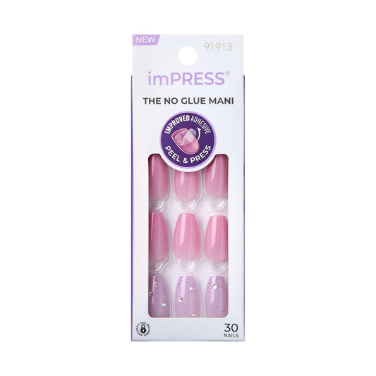 imPRESS Design Press On Nails - Moonlit - Mittelgroß - Pink