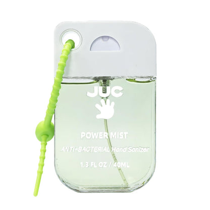 JUC Power Mist Handdesinfektionsspray - 1,3 fl.oz Minzduft mit Schlüsselanhänger, antibakteriell, feuchtigkeitsspendend für Reise & täglichen Bedarf