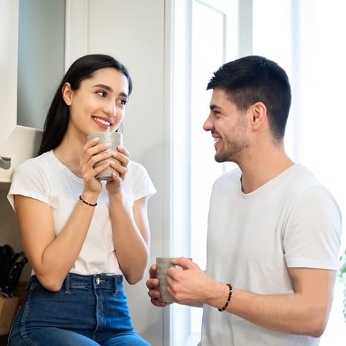 Gnamy Dreifach-Schutz Perlenarmband für Männer, Verstellbares Tigerauge, Schwarzer Obsidian, Hämatit-Armband – Weihnachten, Geburtstag, Valentinstag, Jubiläum, Heilung, Nüchternheit – Geschenk für Ehemann, Vater, Freund, Bruder