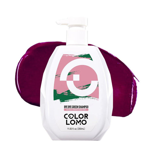 COLORLOMO Bye Bye Green Shampoo – Neutralisiert unerwünschte Grünstiche für blondes, gebleichtes und hellbraunes Haar, sulfatfrei, 11,83 Fl Oz