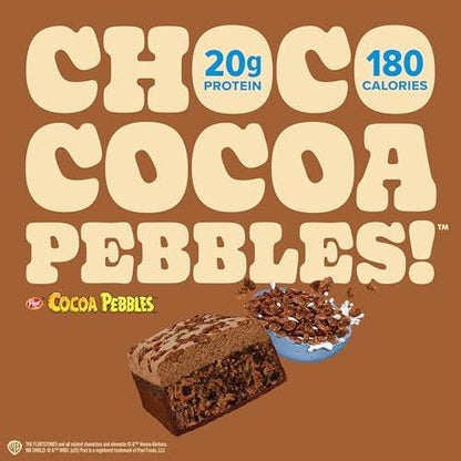 Pure Protein Cocoa PEBBLES™ Proteinriegel – 20g Protein, 4g Zucker, 180 Kalorien (4er Pack) Zuckerarmer* High-Protein-Snack, glutenfrei – perfekt für einen gesunden Snack