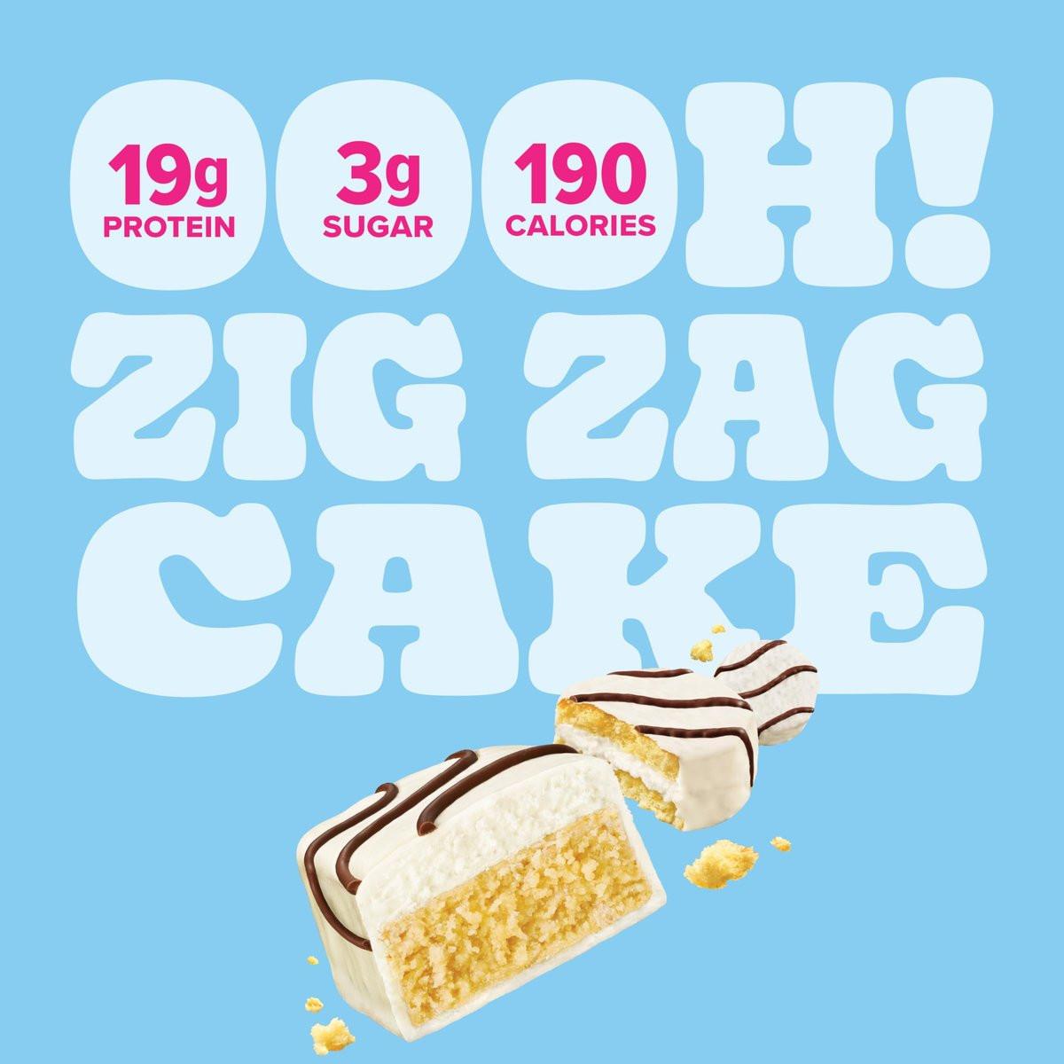 Pure Protein Zig Zag Cake Proteinriegel – 19g Protein, 3g Zucker, 190 Kalorien (4er Pack) – Zuckerarmer* High-Protein Snack, Glutenfrei – Perfekt für einen gesunden Snack