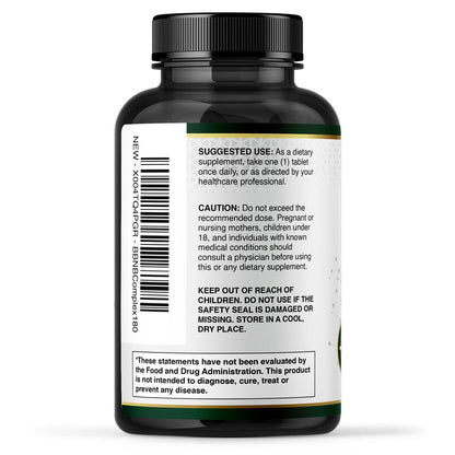 Built by Nature Vitamin B Komplex – Super B Komplex Vitamine für Frauen & Männer – Energie, Stress & Immununterstützung – Hochpotente B-Vitamine mit B12 – 180 Tabletten