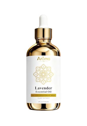 100% Reines Lavendelöl 4 fl oz – Ätherisches Öl für Haut, Diffuser, Haushalt, Kerzenherstellung, Geschenke für Frauen – Lavendelöl für Diffuser hilft beim Entspannen