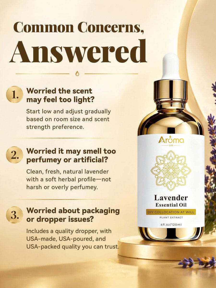 100% Reines Lavendelöl 4 fl oz – Ätherisches Öl für Haut, Diffuser, Haushalt, Kerzenherstellung, Geschenke für Frauen – Lavendelöl für Diffuser hilft beim Entspannen