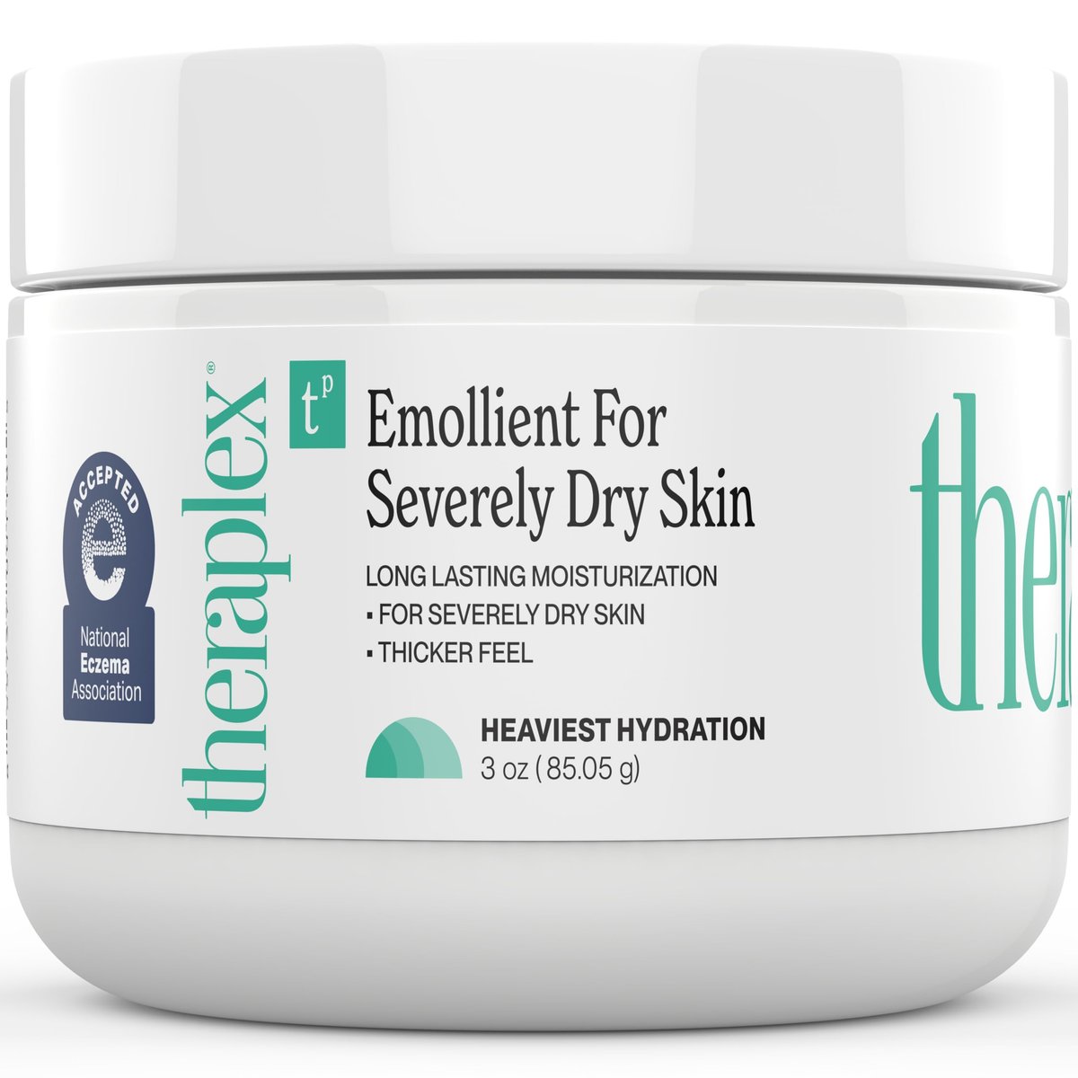 Theraplex Emollient Cream für trockene Haut – ohne Parabene, ohne Konservierungsstoffe, nicht komedogen, parfümfrei, dermatologisch empfohlen – lang anhaltende Feuchtigkeitspflege und schwerste Hydratation (85 g)