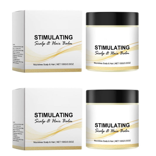 2er-Pack Stimulierender Kopfhaut- und Haarbalsam mit Sheabutter und Mangobutter – Feuchtigkeitsspendende Pflege für glänzendes Haar
