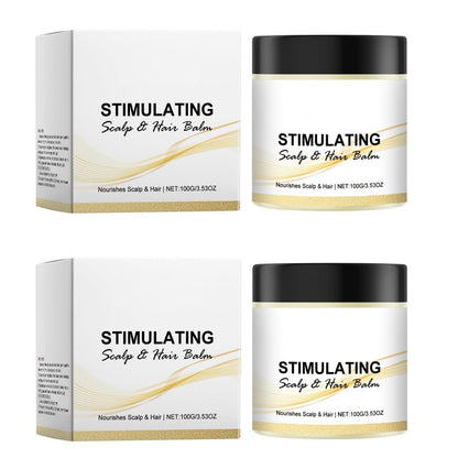 2er-Pack Stimulierender Kopfhaut- und Haarbalsam mit Sheabutter und Mangobutter – Feuchtigkeitsspendende Pflege für glänzendes Haar