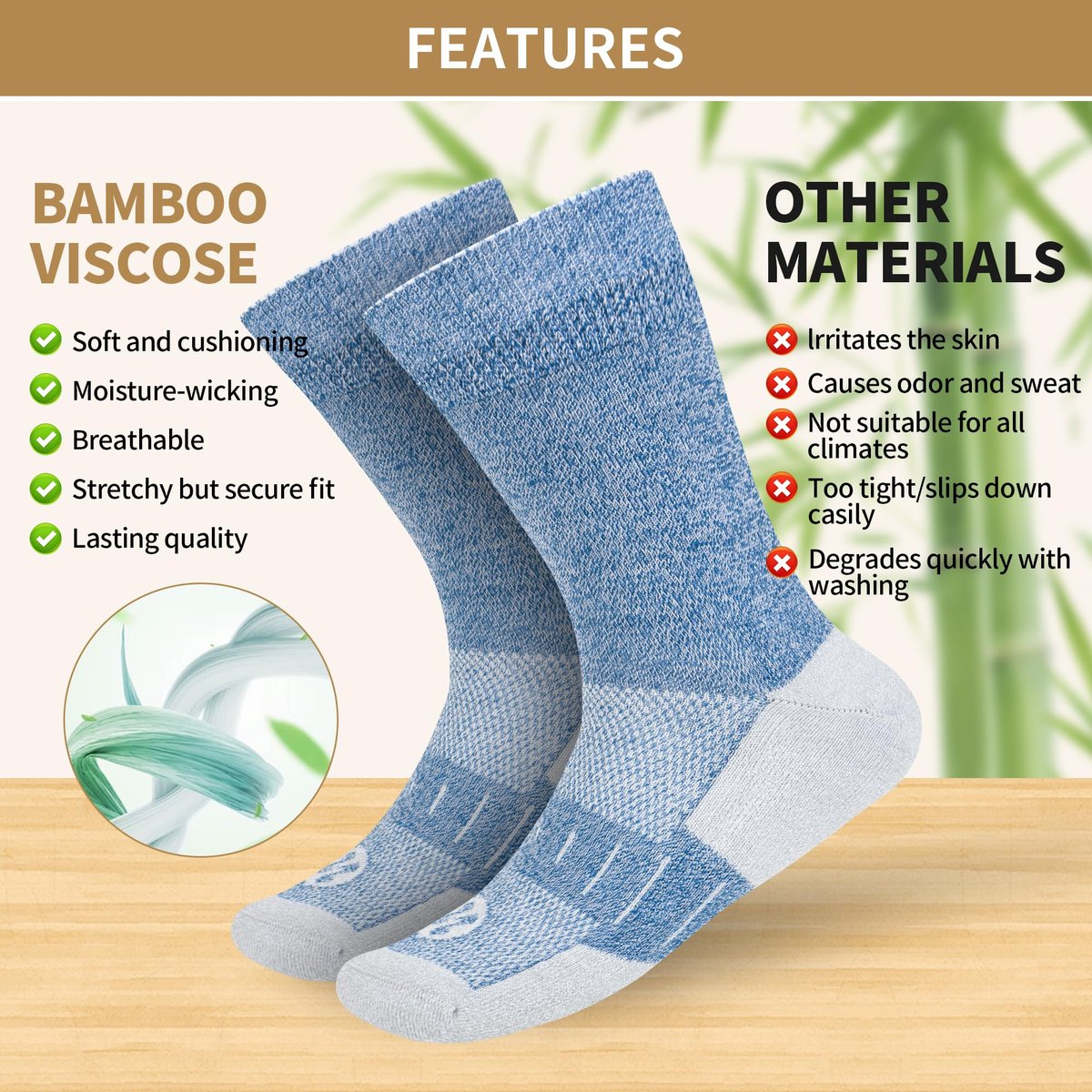 NOLUNT Diabetikersocken für Herren, 6 Paar Non-Binding Crewe-Socken für diabetische Neuropathie, Größen 9-12, 10-13, 13-15 (Tiefgrau+Braun+Weiß+Tiefblau+Schwarz+Tiefbraun - XL)