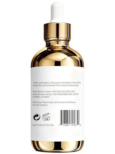 100 % reines Vanille-Essentialöl, 4 Fl Oz, Vanilleöl für Diffuser, Raumduft & Aromatherapie, Ätherische Öle für Diffuser für Zuhause & Hautpflege & Körperpflege, Kerzenduft für Kerzenherstellung