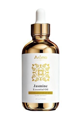 100% Reines Jasmin Ätherisches Öl 118 ml – Ätherische Öle für Haut, Diffuser, Raumduft, Aromatherapie & DIY Kerzenherstellung, Geschenk für Frauen