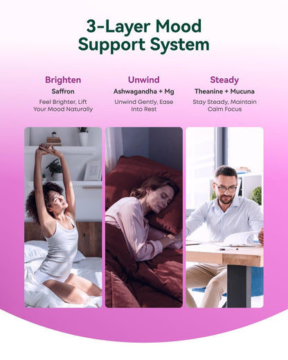 Safran Kapseln 88,5 mg mit Magnesium, Ashwagandha & L-Theanin – Happy Saffron Max – Steigert Energie & Stimmung, Unterstützt Augen- & Herzgesundheit – 60 vegane Kapseln, Non-GMO, Hergestellt in USA, 2-Monats-Vorrat