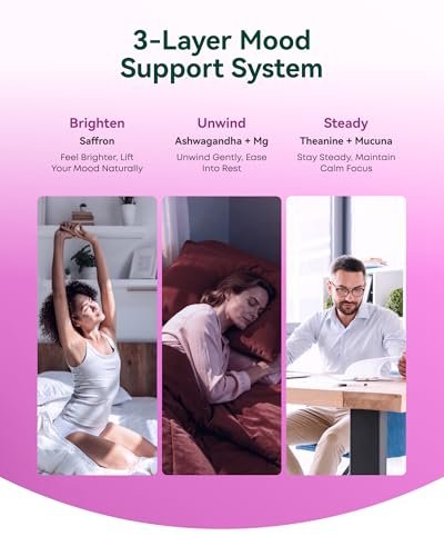 Safran Kapseln 88,5 mg mit Magnesium, Ashwagandha & L-Theanin – Happy Saffron Max – Steigert Energie & Stimmung, Unterstützt Augen- & Herzgesundheit – 60 vegane Kapseln, Non-GMO, Hergestellt in USA, 2-Monats-Vorrat