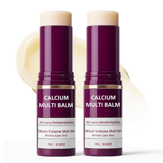 2er-Pack Calcium Multi Balm – Korean Collagen Feuchtigkeitsstick für Augen, Hals & Gesicht, Anti-Aging, Hydratisierend