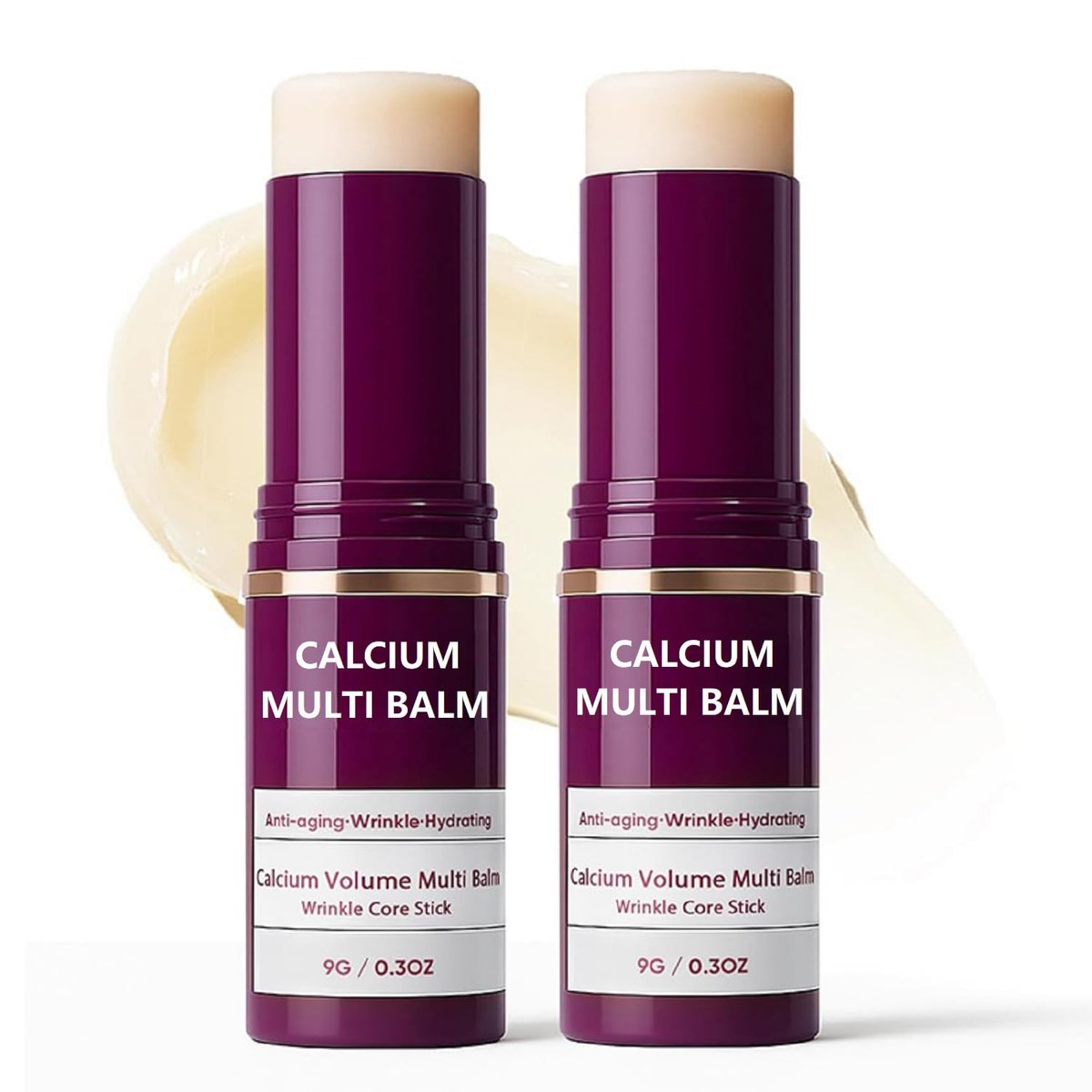 2er-Pack Calcium Multi Balm – Korean Collagen Feuchtigkeitsstick für Augen, Hals & Gesicht, Anti-Aging, Hydratisierend