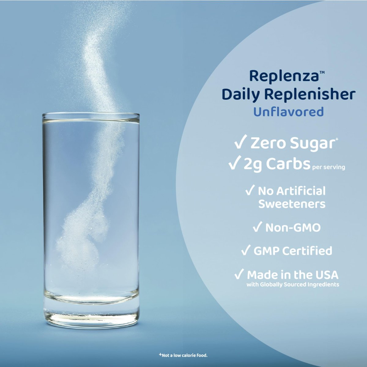 Replenza Daily Replenisher – Tägliches Nährstoffpulver für Muskelregeneration, Verdauungsgesundheit & Hautelastizität – Mischung aus Aminosäuren, Präbiotika und Kollagenpeptiden – Ungeschmackt, 30 Portionen