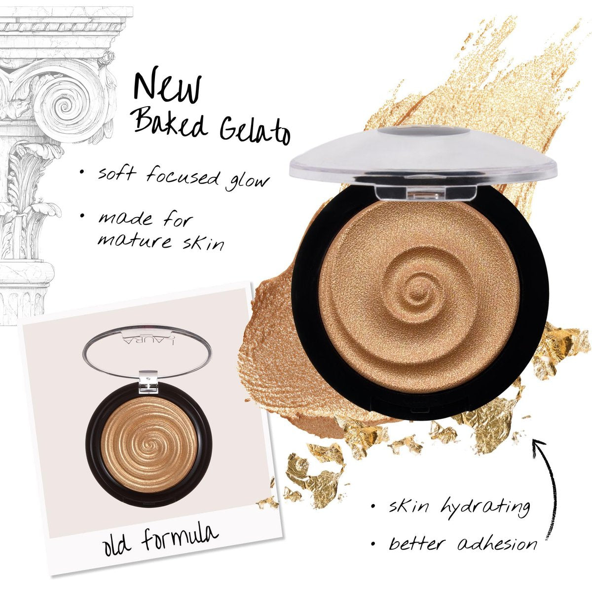 LAURA GELLER NEW YORK Baked Gelato Swirl Illuminator, Gilded Honey – Rückkehr aus dem Archiv