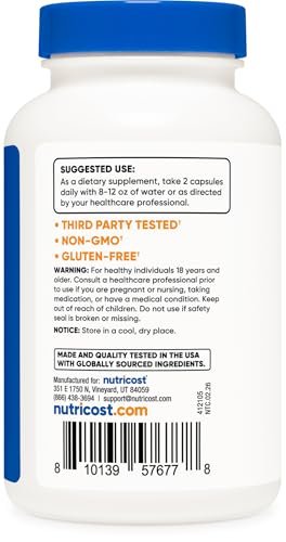 Nutricost Diosmin mit Hesperidin (1000 mg) Komplex 120 Kapseln - 500 mg Diosmin & 500 mg Hesperidin pro Portion (60 Portionen), vegan, GMO-frei, glutenfrei