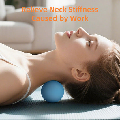 BESKAR Massage-Lacrosse-Bälle für myofasziale Entspannung, Triggerpunkt-Therapie und Yoga-Therapie, Fußmassageball zur Linderung von Plantarfasziitis, Blau