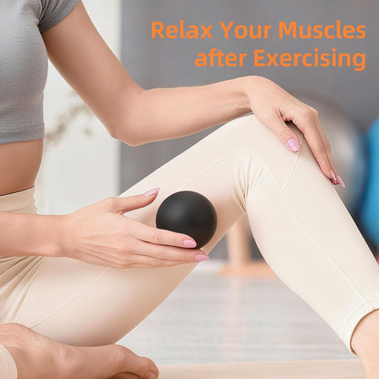 BESKAR Massage Lacrosse Bälle für myofasziale Entspannung, Triggerpunkt-Therapie und Yoga-Therapie – Fußmassageball zur Linderung von Plantarfasziitis, Schwarz