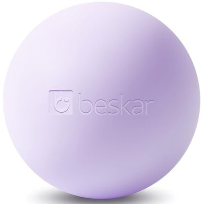 BESKAR Massage-Lacrosse-Bälle für Myofasziale Entspannung, Triggerpunkt-Therapie & Yoga-Therapie – Fußmassageball zur Linderung von Plantarfasziitis (Lila)