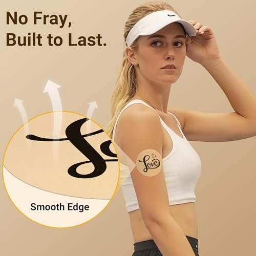 Amolyfe Dexcom G7 Tattoo Over Patches – Wasserdicht, 10er-Pack, stoßfest mit Hartschale, atmungsaktiv, medizinisches Klebeband, 15-Tage CGM-Schutz (Tattoo Rose)