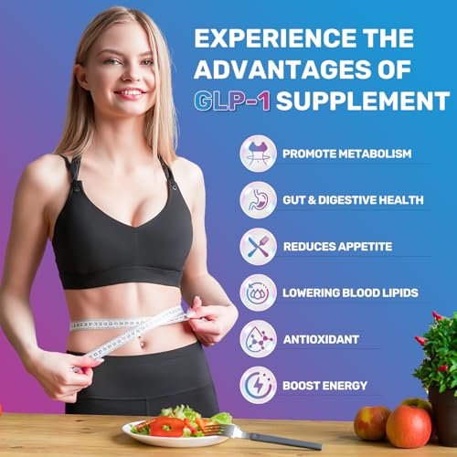 GLP-1 Natürlicher Aktivator Formula für Frauen & Männer – Mit Probiotika, Hopfen, Grüntee für Energie, Darmgesundheit, Hunger- & Stoffwechselunterstützung, 150 Kapseln