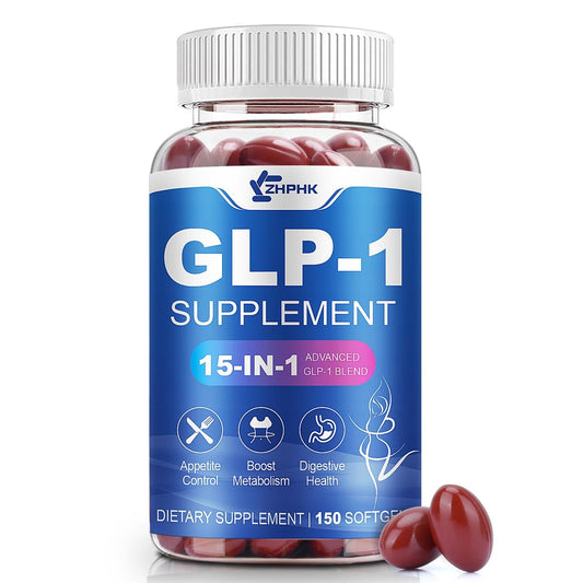GLP-1 Natürlicher Aktivator Formula für Frauen & Männer – Mit Probiotika, Hopfen, Grüntee für Energie, Darmgesundheit, Hunger- & Stoffwechselunterstützung, 150 Kapseln