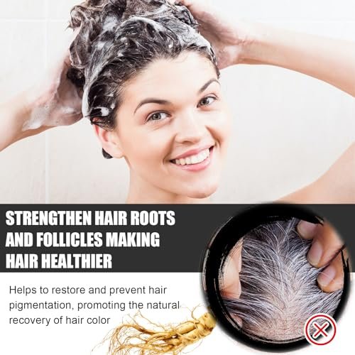 Graue Haare Rückgängig Machen: Schwarze Seife für Haare & Bart – 2er-Pack Dunkelnde Shampoo-Bar