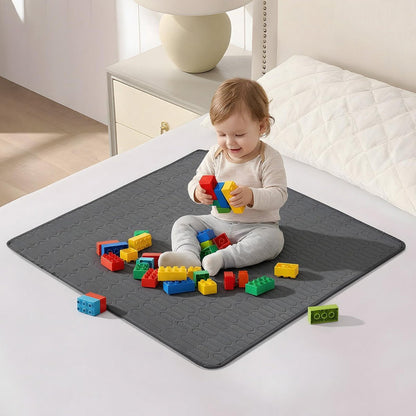 Waschbare Unterlagen (34x36 Zoll) - Wasserdichte wiederverwendbare Bettunterlagen, saugstarke Inkontinenz-Einlagen für Erwachsene, Kinder, Senioren und Haustiere, auslaufsichere & rutschfeste Matratzenauflage gegen Bettnässen