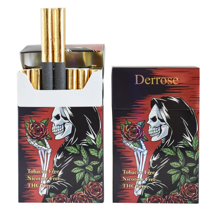Derrose® Kräutersticks, Kräuterzigaretten, Nikotinfrei, Tabakfrei, Hilfe beim Aufhören mit dem Rauchen, Bessere Wirkung in Kombination mit Nikotinpflastern, 2 Packungen – 40 Sticks