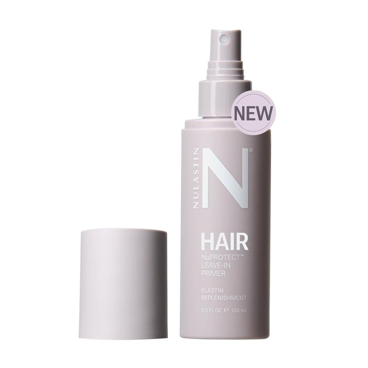NULASTIN NuProtect Leave-In Conditioner Spray – Silikonfreier Hitzeschutz, Entwirrungsspray, Splissbehandlung & Styling-Primer – Farbsichere Formel mit 24-Stunden-Frizz-Kontrolle (150 ml)