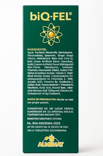 biQ-FEL Daily Multivitamin für Männer und Frauen – Flüssig mit natürlichen Extrakten, Energie & Fokus, 500 ml