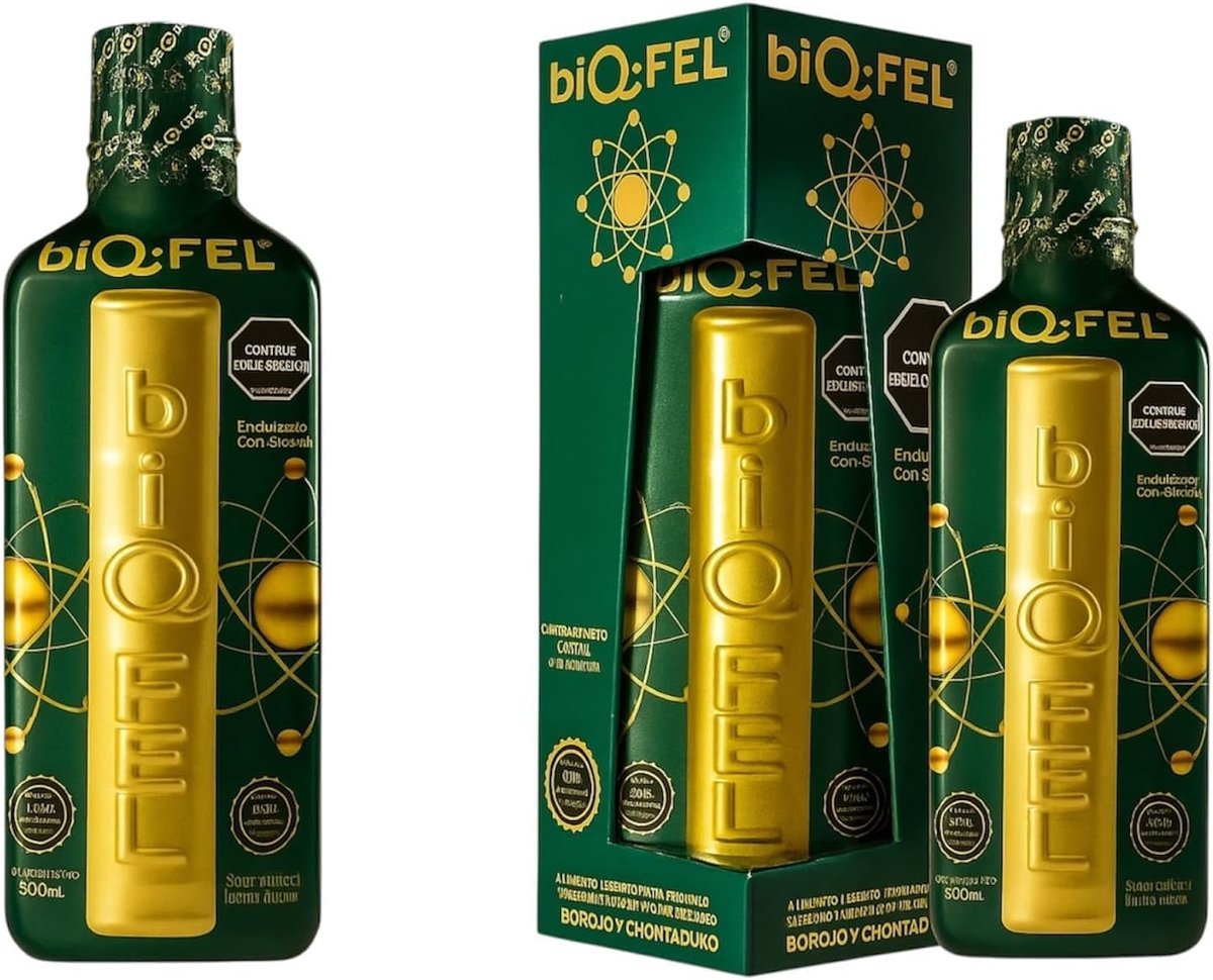 biQ-FEL Daily Multivitamin für Männer und Frauen – Flüssig mit natürlichen Extrakten, Energie & Fokus, 500 ml