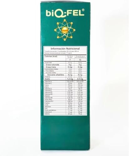 biQ-FEL Daily Multivitamin für Männer und Frauen – Flüssig mit natürlichen Extrakten, Energie & Fokus, 500 ml
