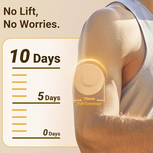Dexcom G7 & Stelo Over Patches wasserdicht, Amolyfe 20 Pack Dexcom G7 Overpatches, stoßfest mit Hartkappe, atmungsaktiv, medizinisches Klebeband, 15-Tage-CGM-Schutz (Beige)