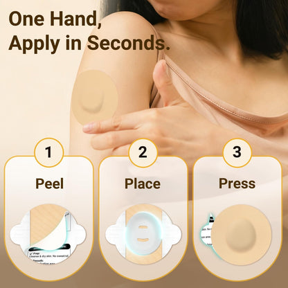 Dexcom G7 & Stelo Over Patches wasserdicht, Amolyfe 20 Pack Dexcom G7 Overpatches, stoßfest mit Hartkappe, atmungsaktiv, medizinisches Klebeband, 15-Tage-CGM-Schutz (Beige)
