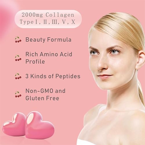 GDMENUTRI Multi-Kollagen-Peptid-Pulver für Frauen und Männer - Typ I, II, III, V, X - Hydrolysierte Kollagenpeptide, unterstützt Haut, Haare, Nägel & Gelenke - Weidehaltung, ohne Gentechnik, 30 Portionsbeutel