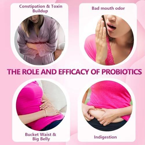 GDMENUTRI Frauen Probiotika, 120 Tabletten, 120 Milliarden KBE, 18 Stämme, mit organischem Prebiotikum Cranberry, Probiotikum für Verdauung, Immunsystem, Frauengesundheit, Soja-, Gluten- und Milchfrei