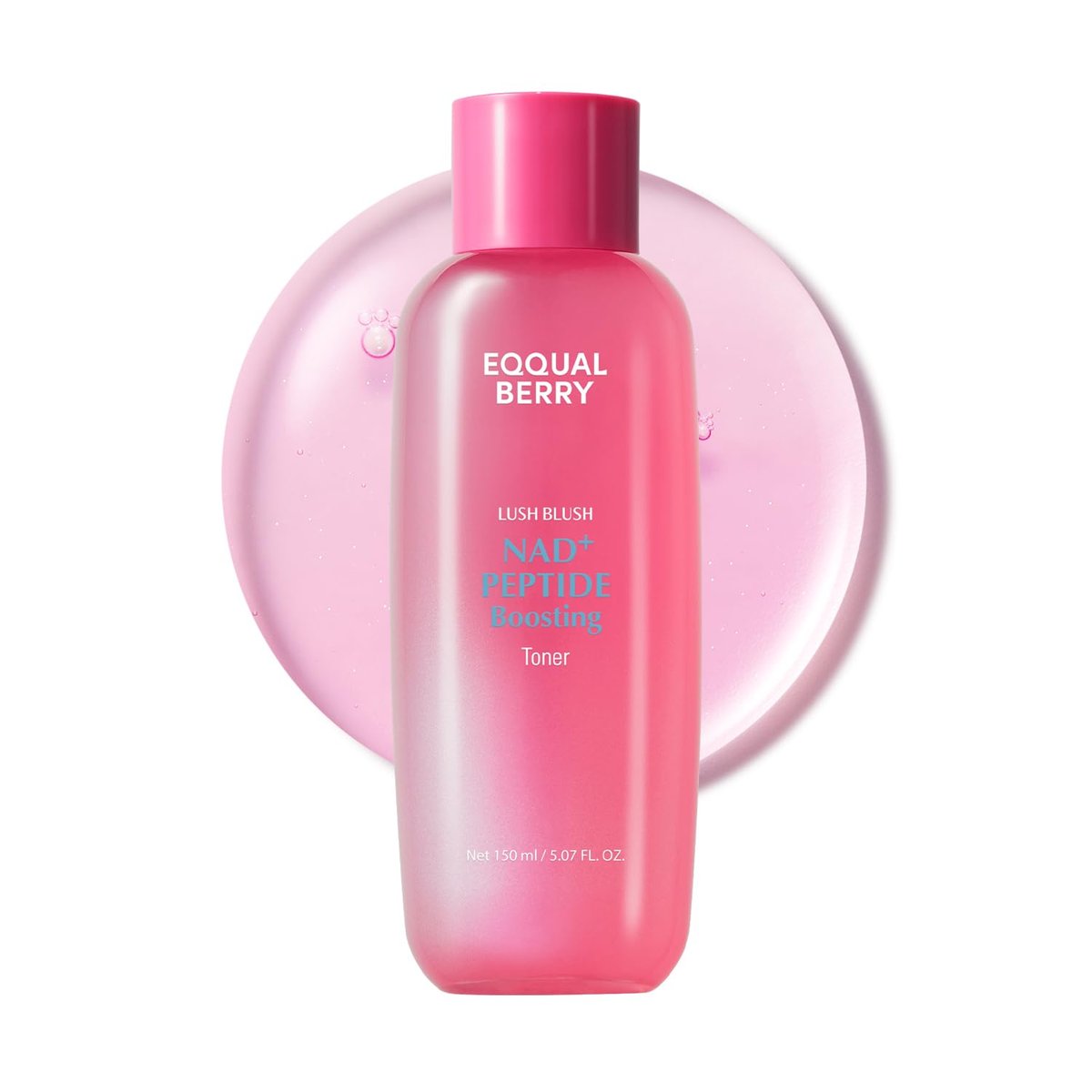 EQQUALBERRY NAD+ Peptide Boosting Toner – Anti-Aging Gesichtswasser mit NAD+ 5% & 13 Peptiden für straffere, gefestigte Haut (150 ml)