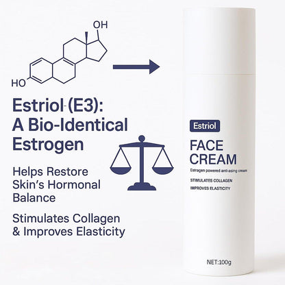 QUZOYU EstriolM4 Gesichtscreme – Anti-Aging Creme für hormonelle Balance, intensive Feuchtigkeitscreme zur sichtbaren Straffung, Wiederherstellung der Elastizität & Unterstützung von Kollagen – Für reife Haut (1)